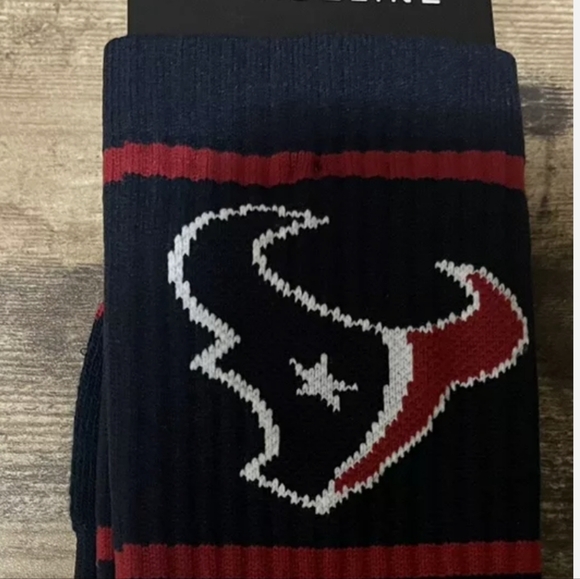 NWT Men's Houston Texans Strideline Crew Socks - Picture 2 of 5